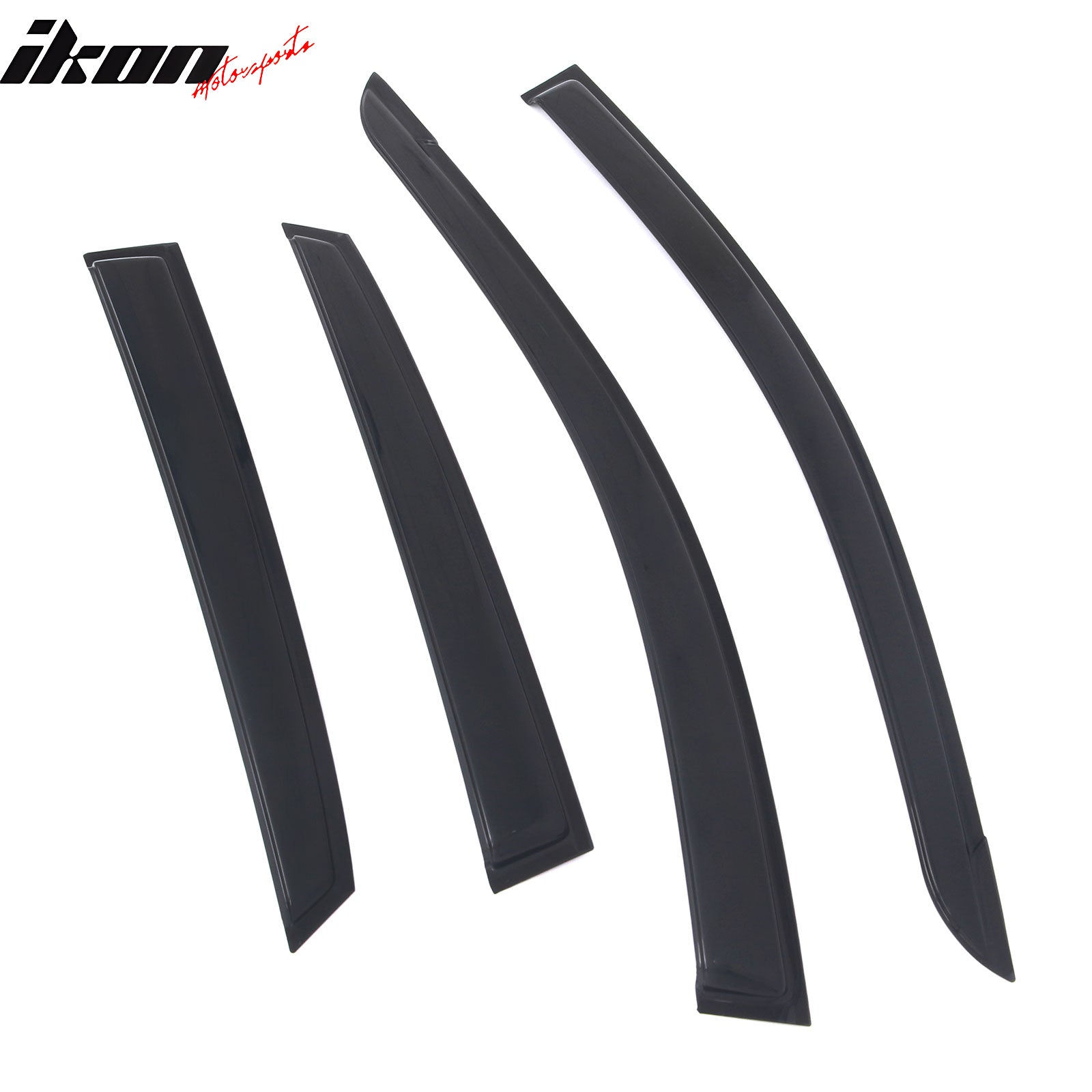 Fits 18-23 Hyundai Kona Tape-on Window Visors Vent Rain Sun Guards Deflectors