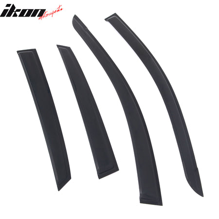 Fits 18-23 Hyundai Kona Tape-on Window Visors Vent Rain Sun Guards Deflectors