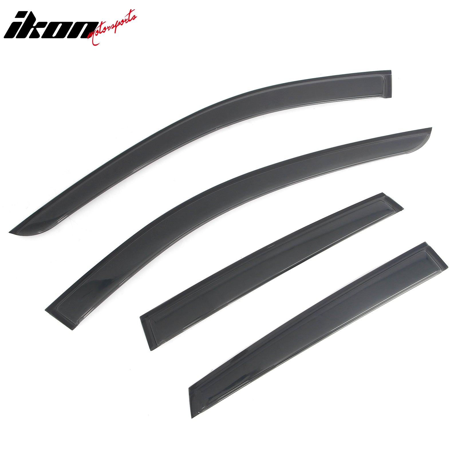 Fits 19-25 INFINITI QX50 Tape-on Window Visors Vent Rain Sun Guard Deflectors