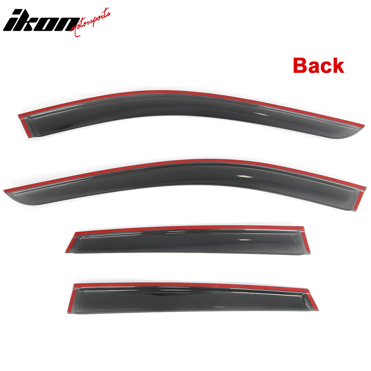 Fits 19-25 INFINITI QX50 Tape-on Window Visors Vent Rain Sun Guard Deflectors