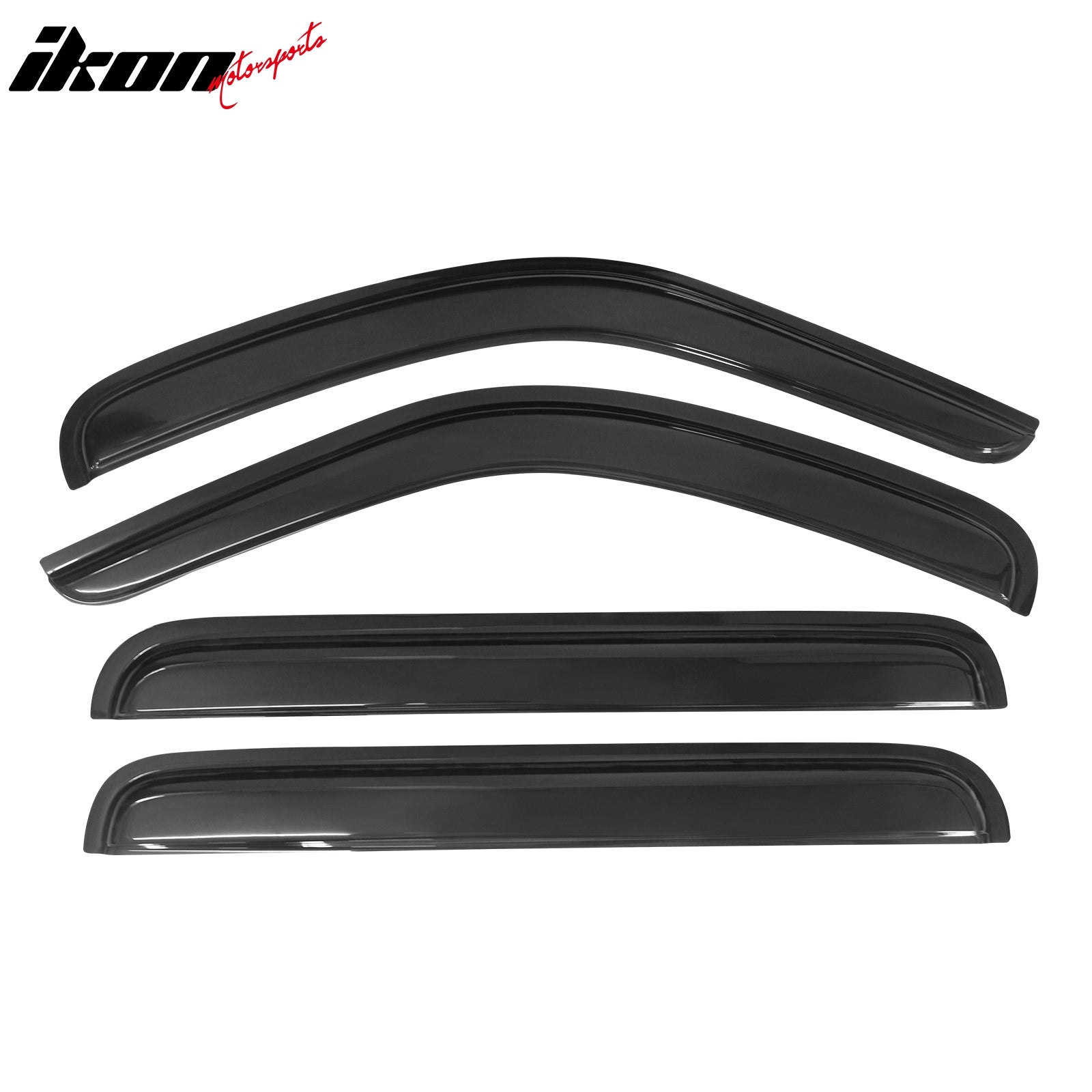 Fits 08-14 Jeep Liberty Window Visors Acrylic Sun Rain Deflector Guard 4Pc Set