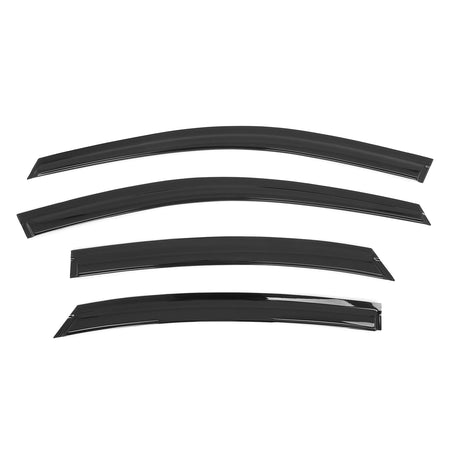 Fits 19-24 Kia Forte Tape on Window Visors Vent Rain Sun Wind Guards Deflectors