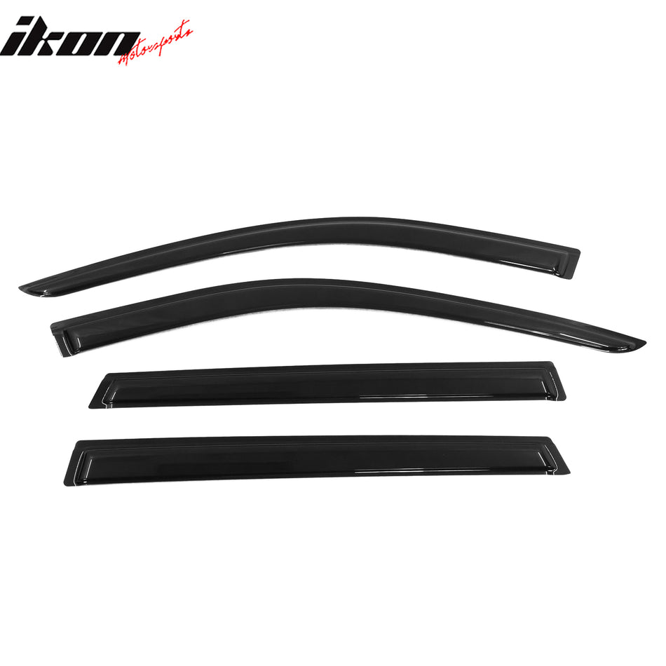 2020-2023 Kia Telluride Slim Style Black Window Visors Acrylic 4PCS