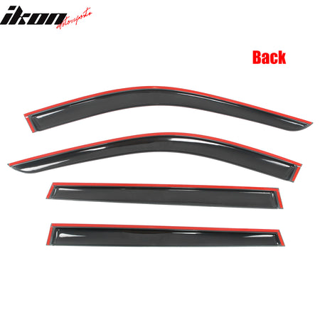 Fits 24-25 Lexus TX350 Toyota Grand Highlander Window Visors Deflectors Tape-On