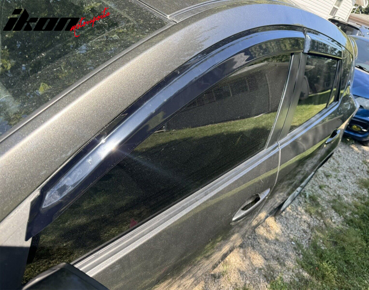 Fits 10-13 Mazda 3 Hatchback Window Visors Acrylic Sun Guard Rain Deflector 4PC