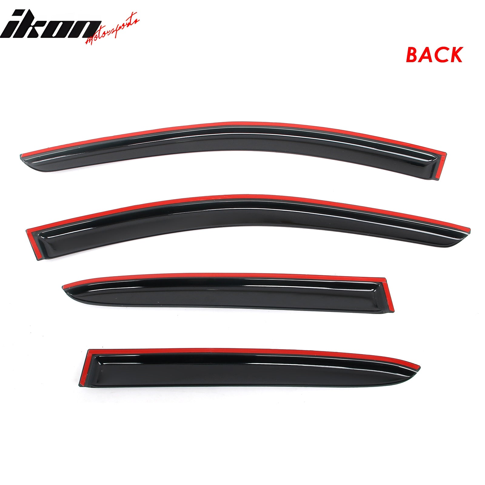 Fits 15-20 Benz X156 GLA Class Window Visors Vent Sun Guards Deflectors Tape-On
