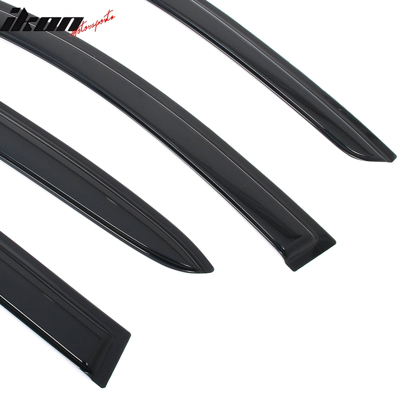 Fits 15-20 Benz X156 GLA Class Window Visors Vent Sun Guards Deflectors Tape-On