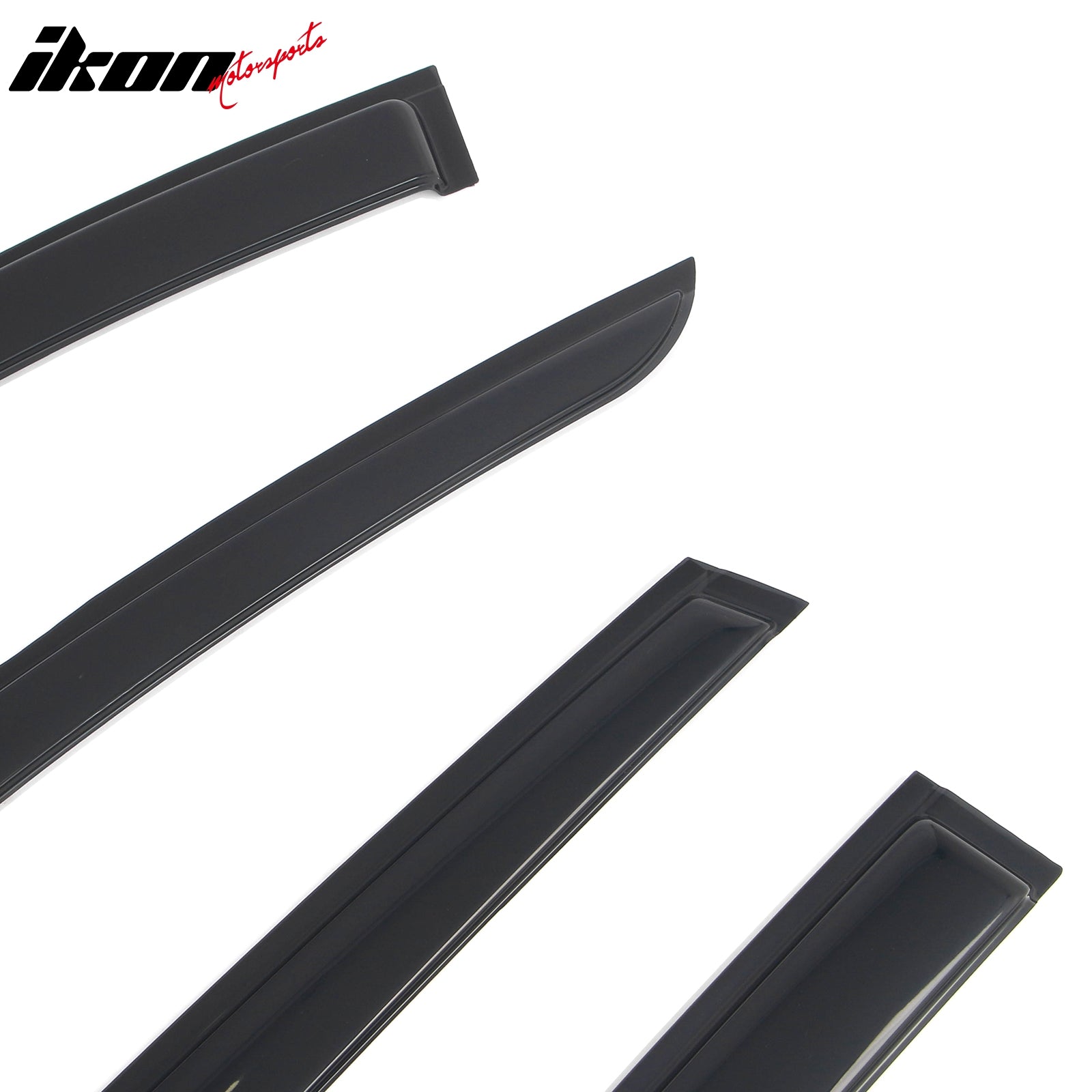 Fits 25-26 Mazda CX-70 & 24-26 CX-90 Tape-on Window Visors Vent Rain Deflectors