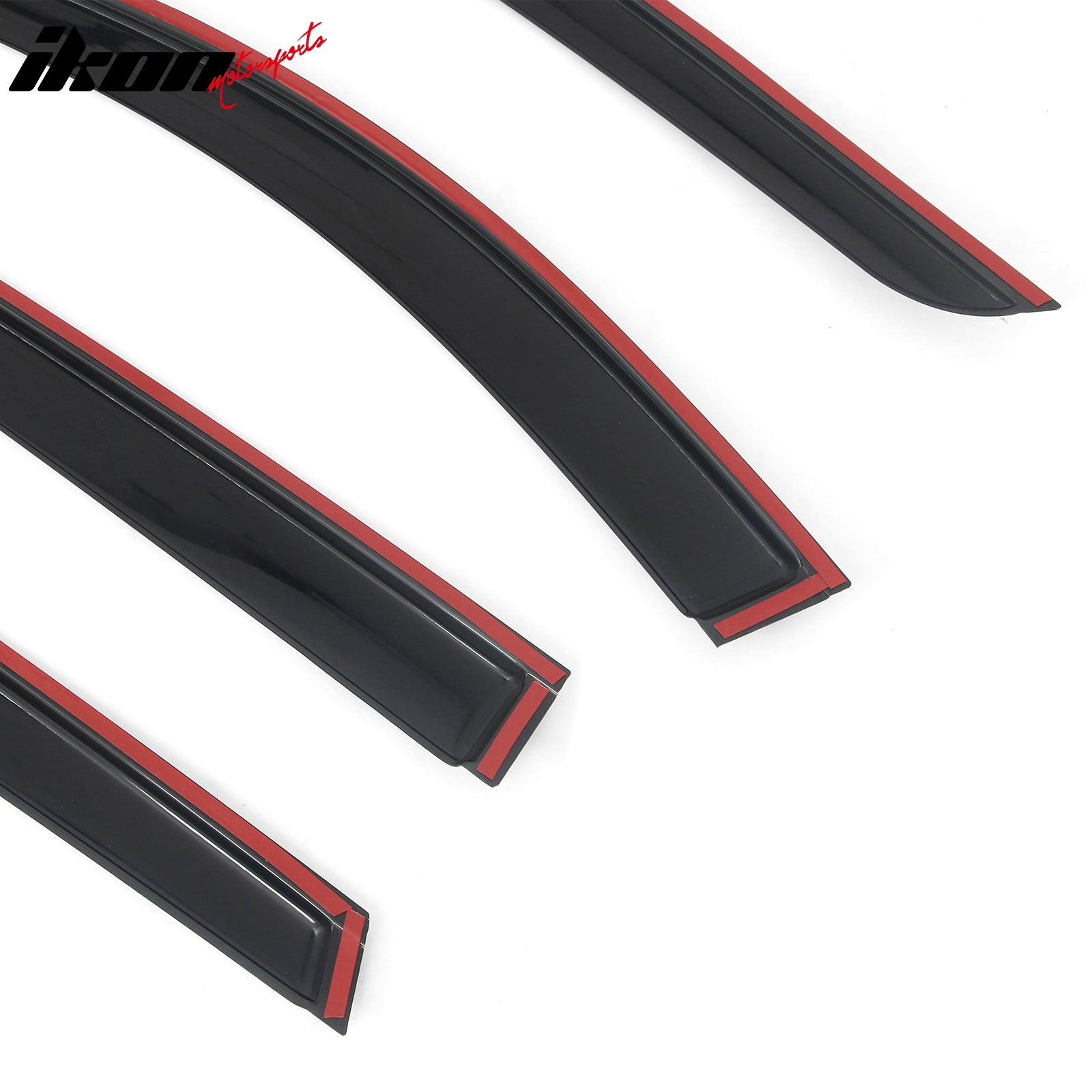 Fits 25-26 Mazda CX-70 & 24-26 CX-90 Tape-on Window Visors Vent Rain Deflectors