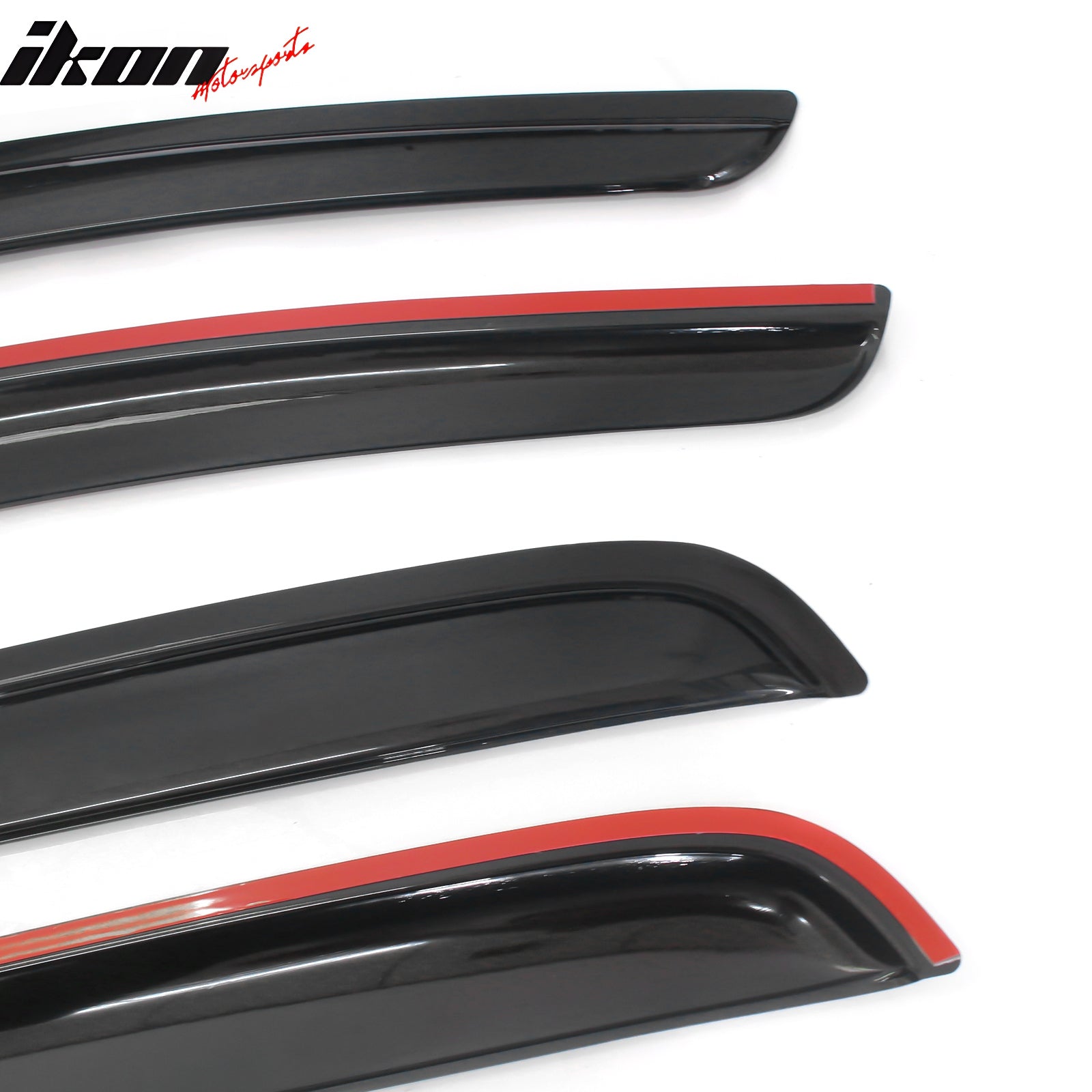 Fits 14-23 Mitsubishi Mirage Hatchback Window Visors Sun Rain Deflector 4Pc Set