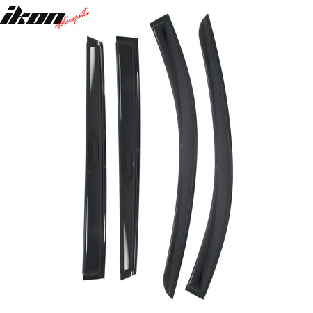 Fits 24-26 Mazda CX-70 CX-90 Window Visors Vent Rain Guards Deflector Tape-On