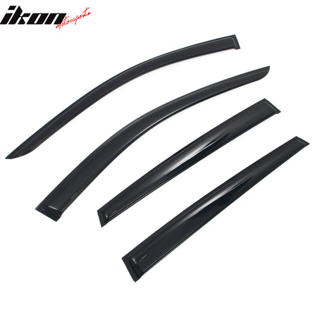 Fits 2025 Nissan Kicks Window Visors Vent Rain Wind Sun Guards Deflector Tape-On