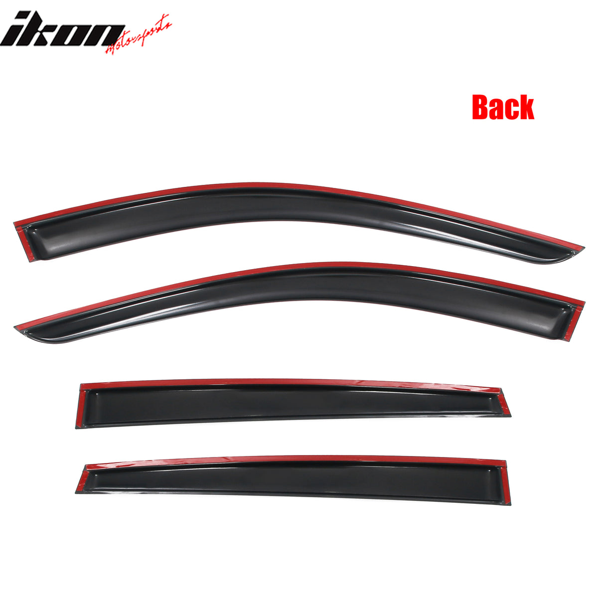 Fits 2025 Nissan Kicks Window Visors Vent Rain Wind Sun Guards Deflector Tape-On