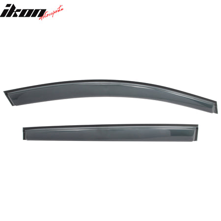 Fits 18-25 Nissan LEAF Window Visors Vent Rain Wind Sun Guards Deflector Tape-On