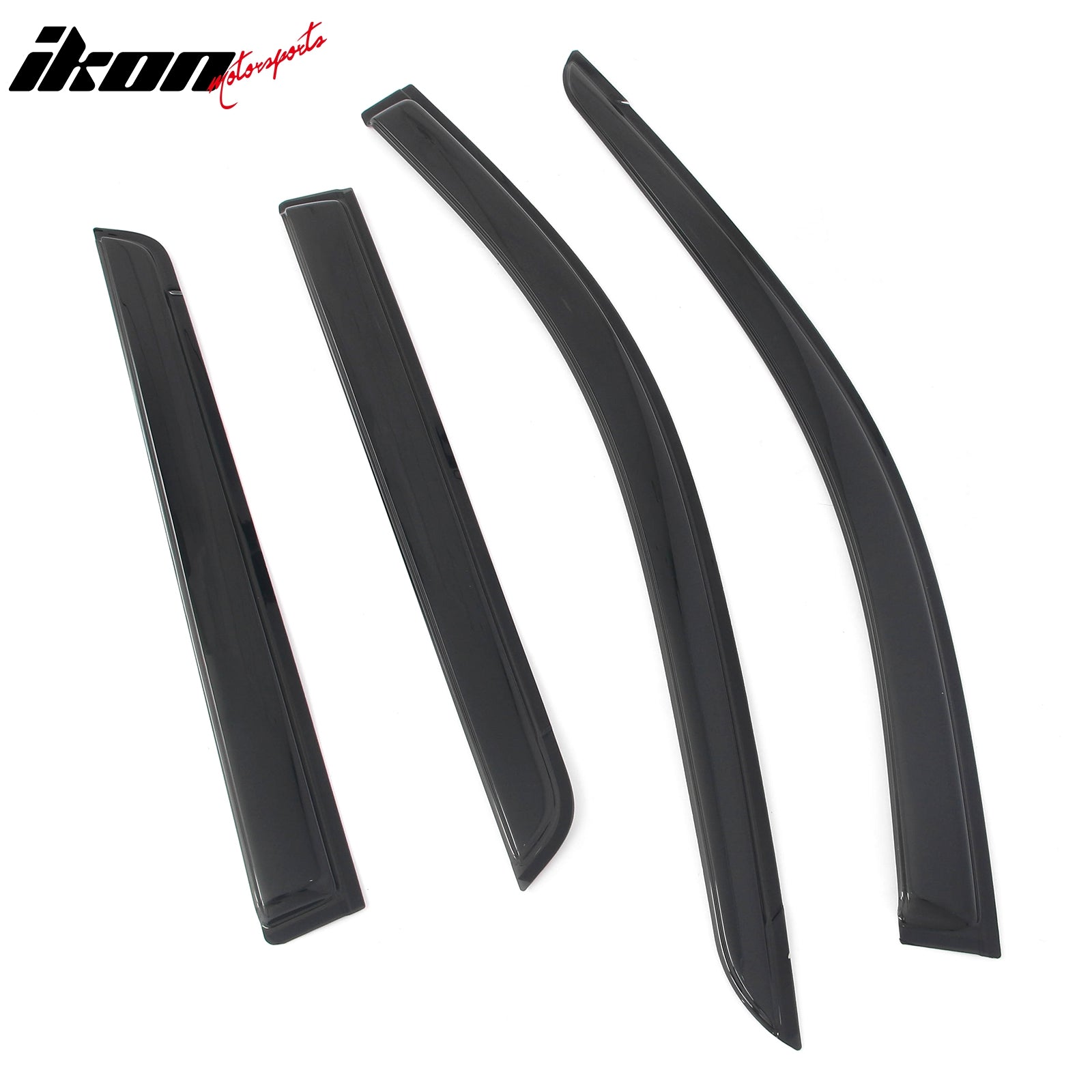 Fits 22-26 Nissan Pathfinder R53 Tape-on Window Visors Rain Guards Deflectors