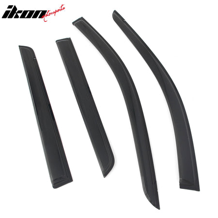 Fits 22-26 Nissan Pathfinder R53 Tape-on Window Visors Rain Guards Deflectors