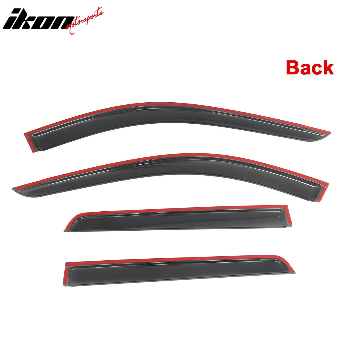 Fits 22-26 Nissan Pathfinder R53 Tape-on Window Visors Rain Guards Deflectors
