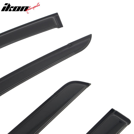 Fits 22-26 Nissan Pathfinder R53 Tape-on Window Visors Rain Guards Deflectors