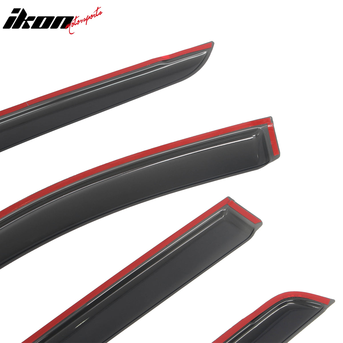 Fits 22-26 Nissan Pathfinder R53 Tape-on Window Visors Rain Guards Deflectors