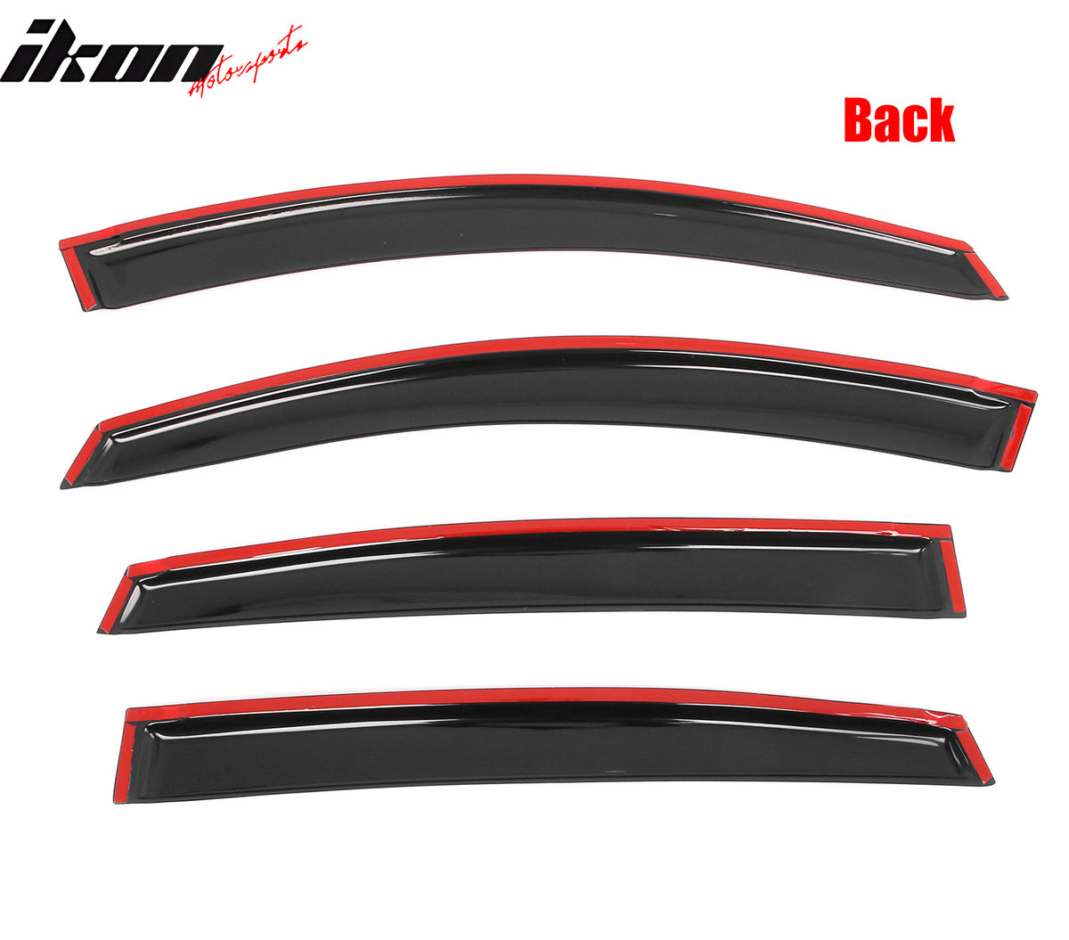 Fits 18-23 Subaru Crosstrek & 17-23 Impreza Hatchback Tape on Window Visor Guard