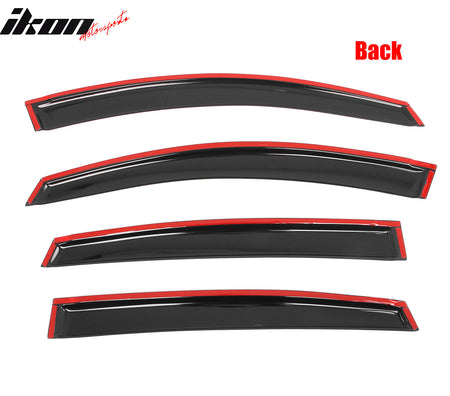 Fits 18-23 Subaru Crosstrek & 17-23 Impreza Hatchback Tape on Window Visor Guard