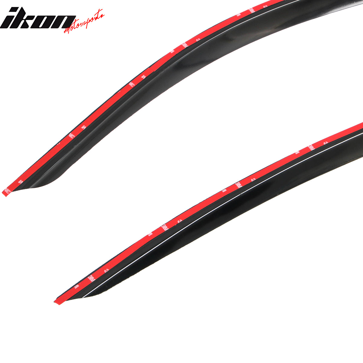 Fits 22-26 Subaru BRZ/Toyota GR86 Window Visors Black Acrylic Sun Rain Guard 2PC