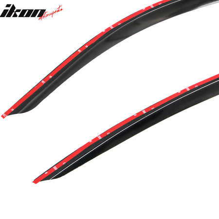 Fits 22-26 Subaru BRZ/Toyota GR86 Window Visors Black Acrylic Sun Rain Guard 2PC