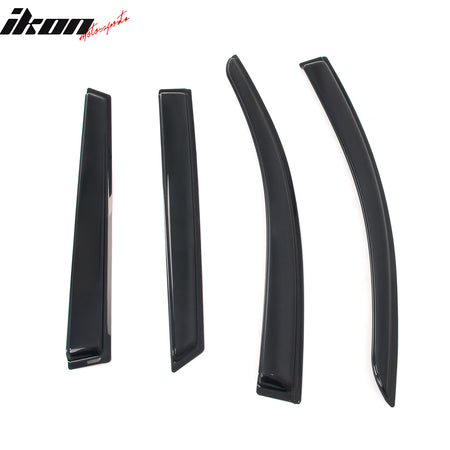 Fits 23-25 Subaru Solterra bZ4X Slim Window Visors Acrylic Sun Shade Rain Guard