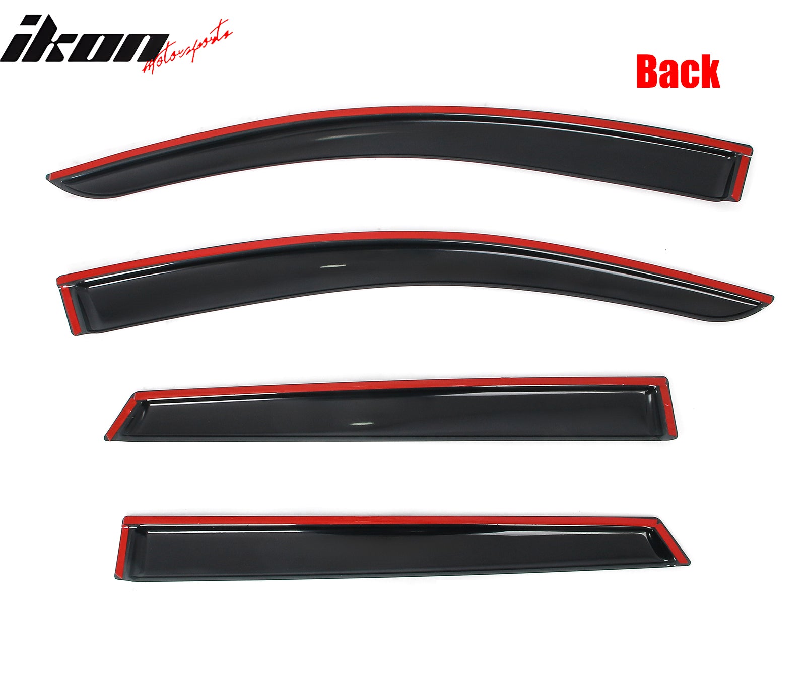 Fits 23-25 Subaru Solterra bZ4X Slim Window Visors Acrylic Sun Shade Rain Guard