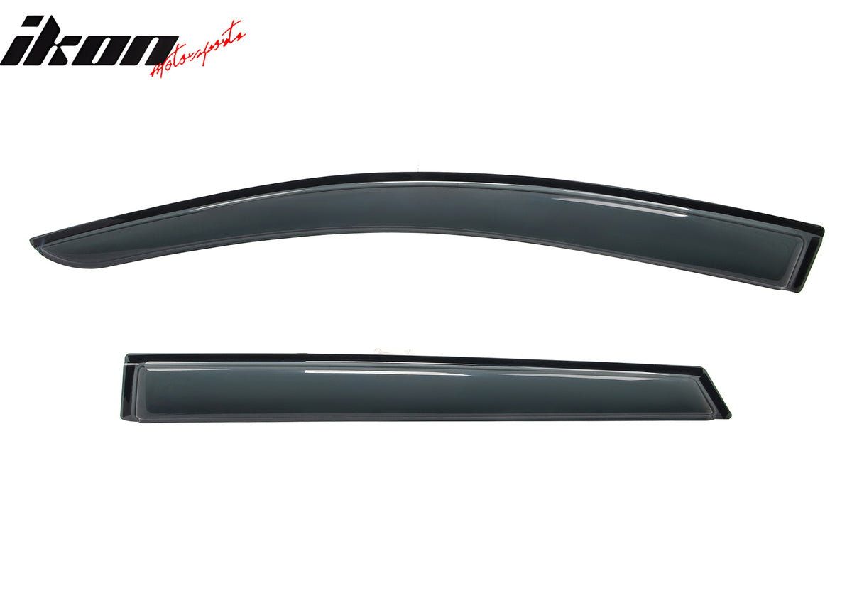 Fits 23-25 Subaru Solterra bZ4X Slim Window Visors Acrylic Sun Shade Rain Guard