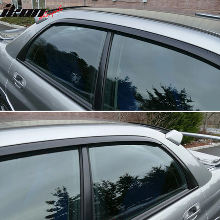 Fits 02-07 Subaru Impreza WRX STI Window Visors Acrylic Sun Rain Deflector 2PC