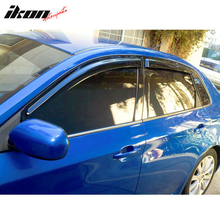 Fits 08-11 Subaru Impreza 08-14 WRX STI Window Visor Acrylic Sun Rain Deflector