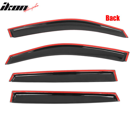 Fits 20-25 Subaru Outback Tape on Window Visors Vent Rain Sun Guards Deflectors