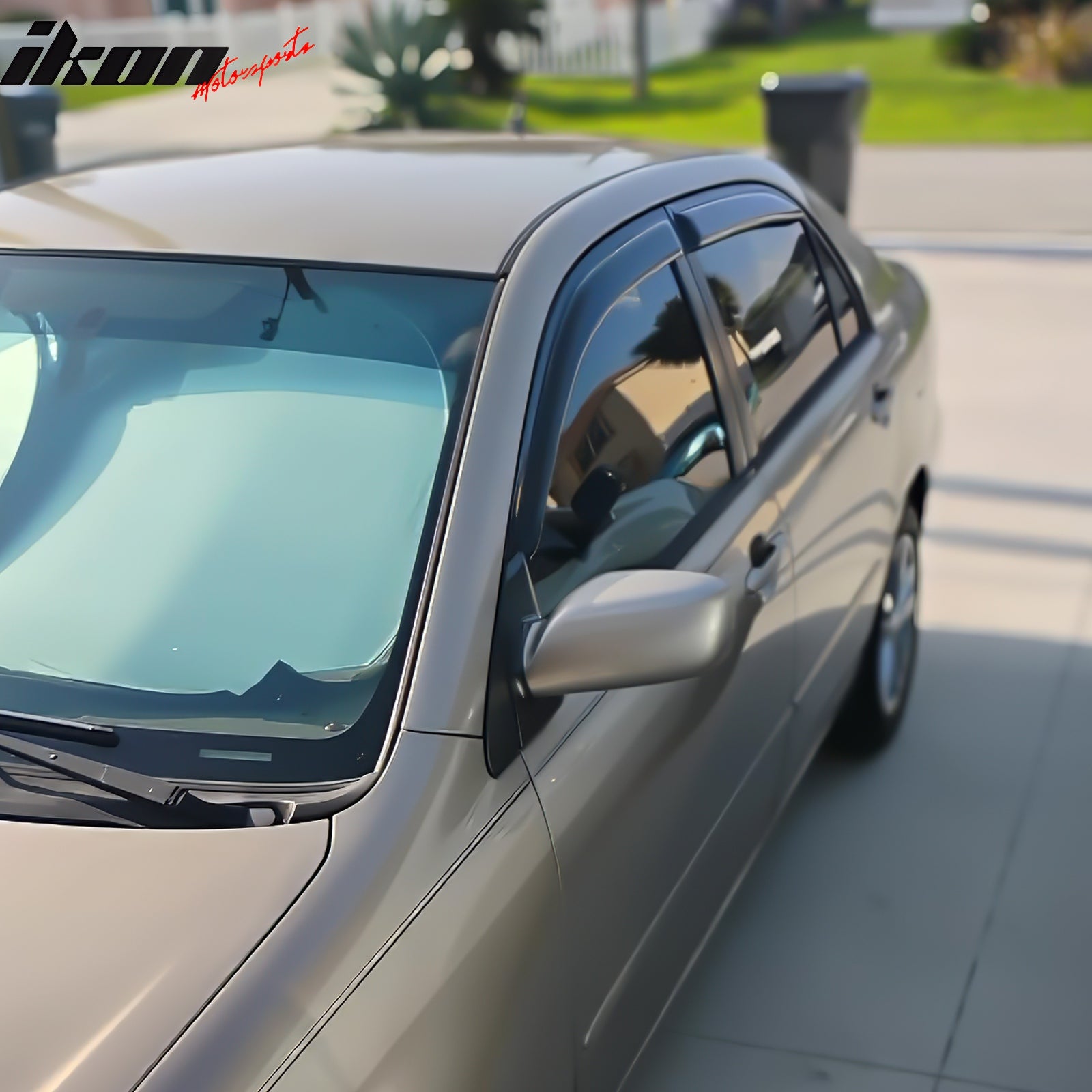 Fits 03-08 Toyota Corolla Window Visors Acrylic Rain Sun Guard Deflector 4PCS
