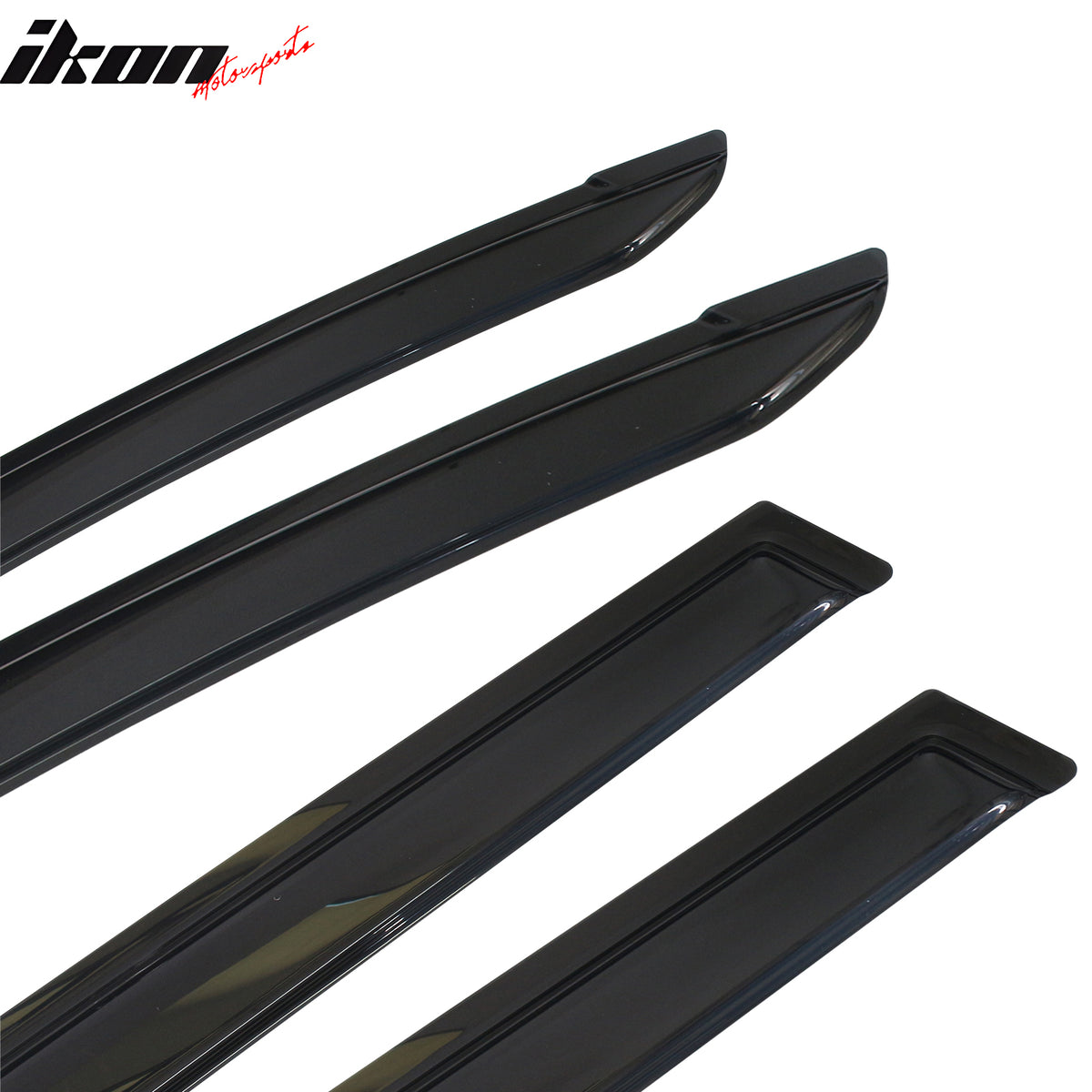 IKON MOTORSPORTS, Window Visor Compatible With 2013-2018 Toyota RAV4 Vent Sun Shade Rain Guards Side Window Deflectors