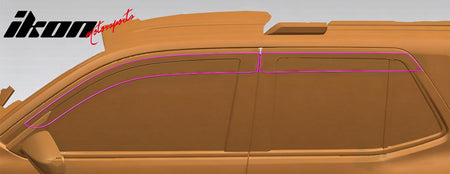 Fits 25-26 Toyota 4Runner Tape-on Window Visors Vent Rain Sun Guards Deflectors