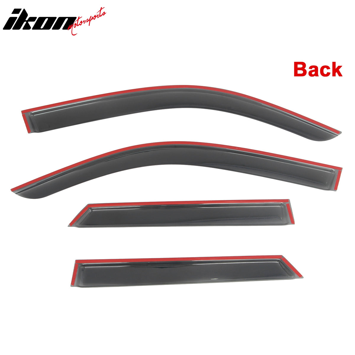 Fits 25-26 Toyota 4Runner Tape-on Window Visors Vent Rain Sun Guards Deflectors