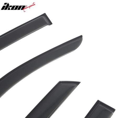 Fits 25-26 Toyota 4Runner Tape-on Window Visors Vent Rain Sun Guards Deflectors
