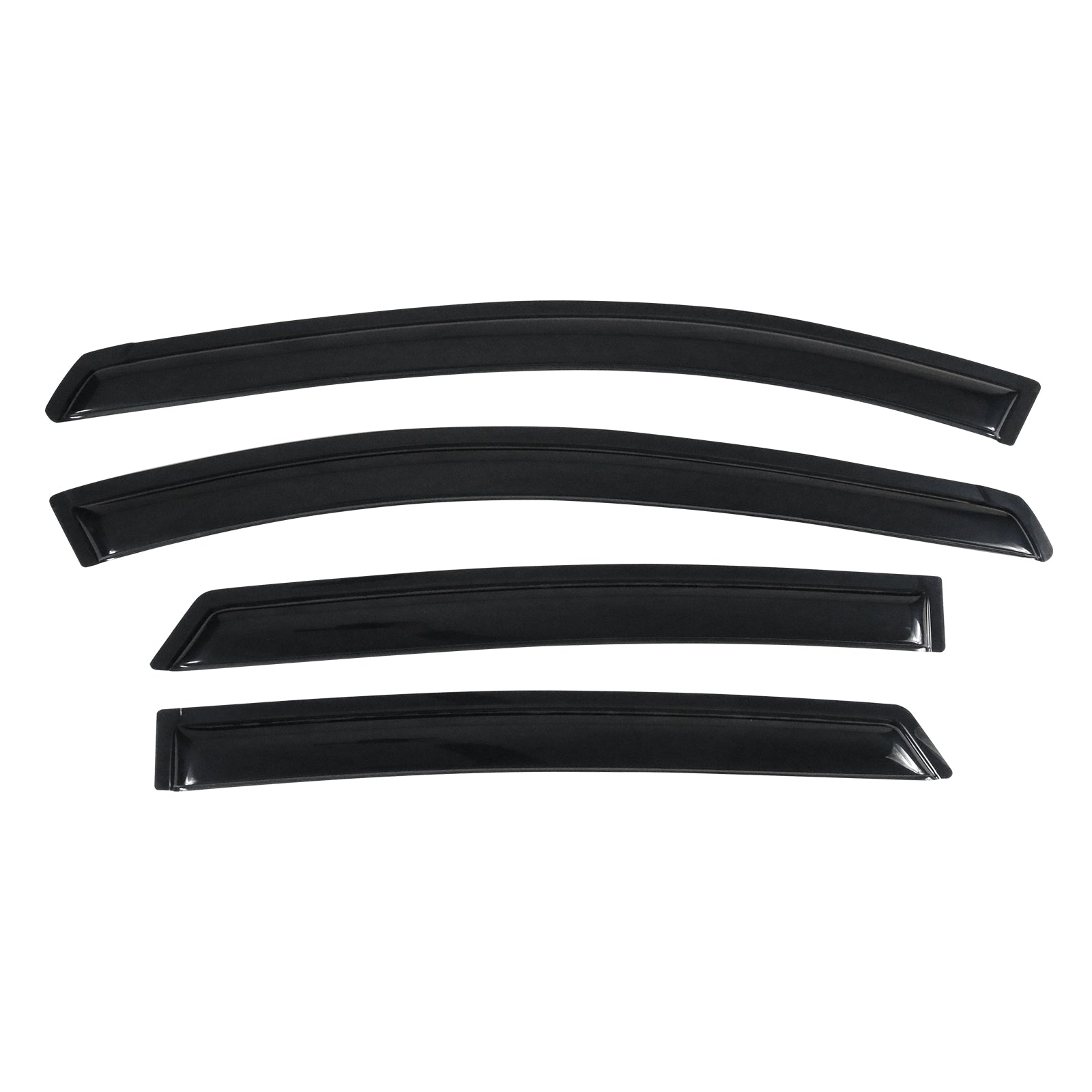 Fits 04-09 Toyota Prius XW20 4PCS Window Visors Sun Guard Rain Deflector Tape-On