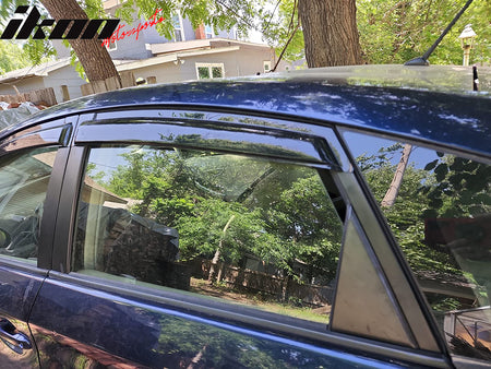 Fits 10-15 Toyota Prius Acrylic Window Visors Smoke Sun Rain Vent Guard 4Pc Set