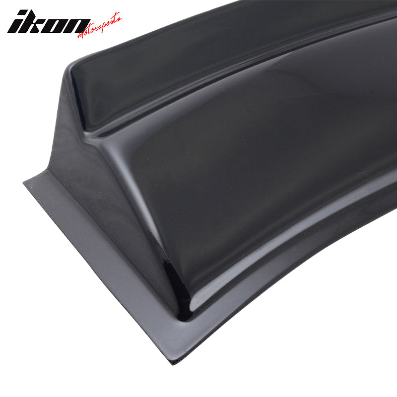 IKON MOTORSPORTS, Window Visor Compatible With 2005-2010 Chrysler 300 300C, Rear Acrylic Window Visor Spoiler Sun Roof Deflector GTS Style, 2006 2007 2008 2009