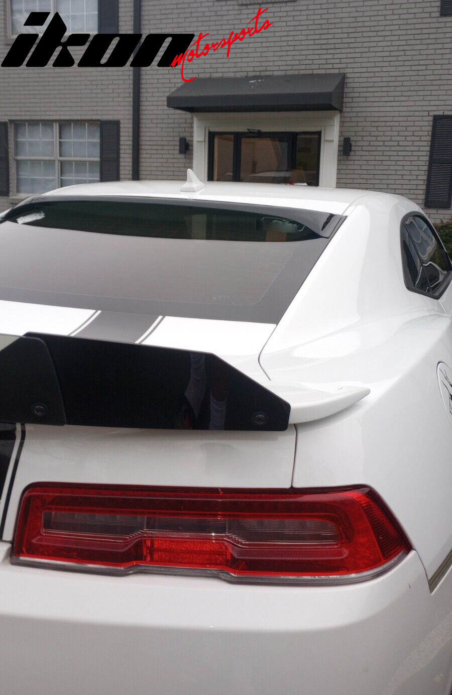 Fits 10-15 Chevrolet Camaro G Style Smoke Acrylic Rear Roof Window Spoiler Wing