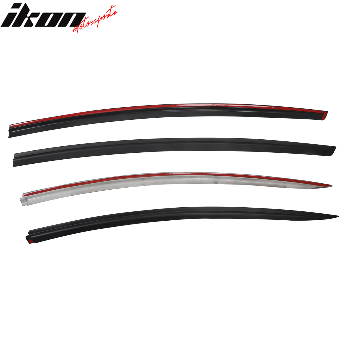 For 17-23 Tesla Model 3 ABS Tape-on Window Visor Sun Rain Guard 4PCS