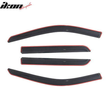 Fits 11-26 Dodge Durango In-Channel Window Visors Vent Rain Guards Deflectors