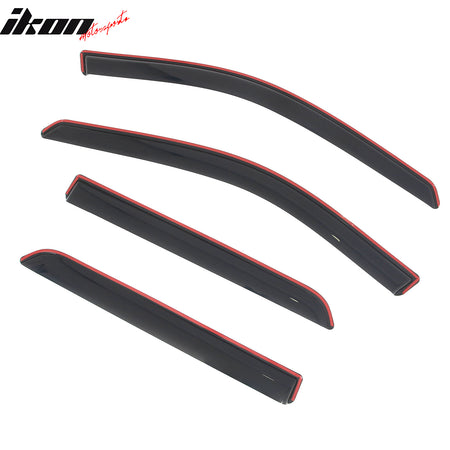 Fits 11-26 Dodge Durango In-Channel Window Visors Vent Rain Guards Deflectors