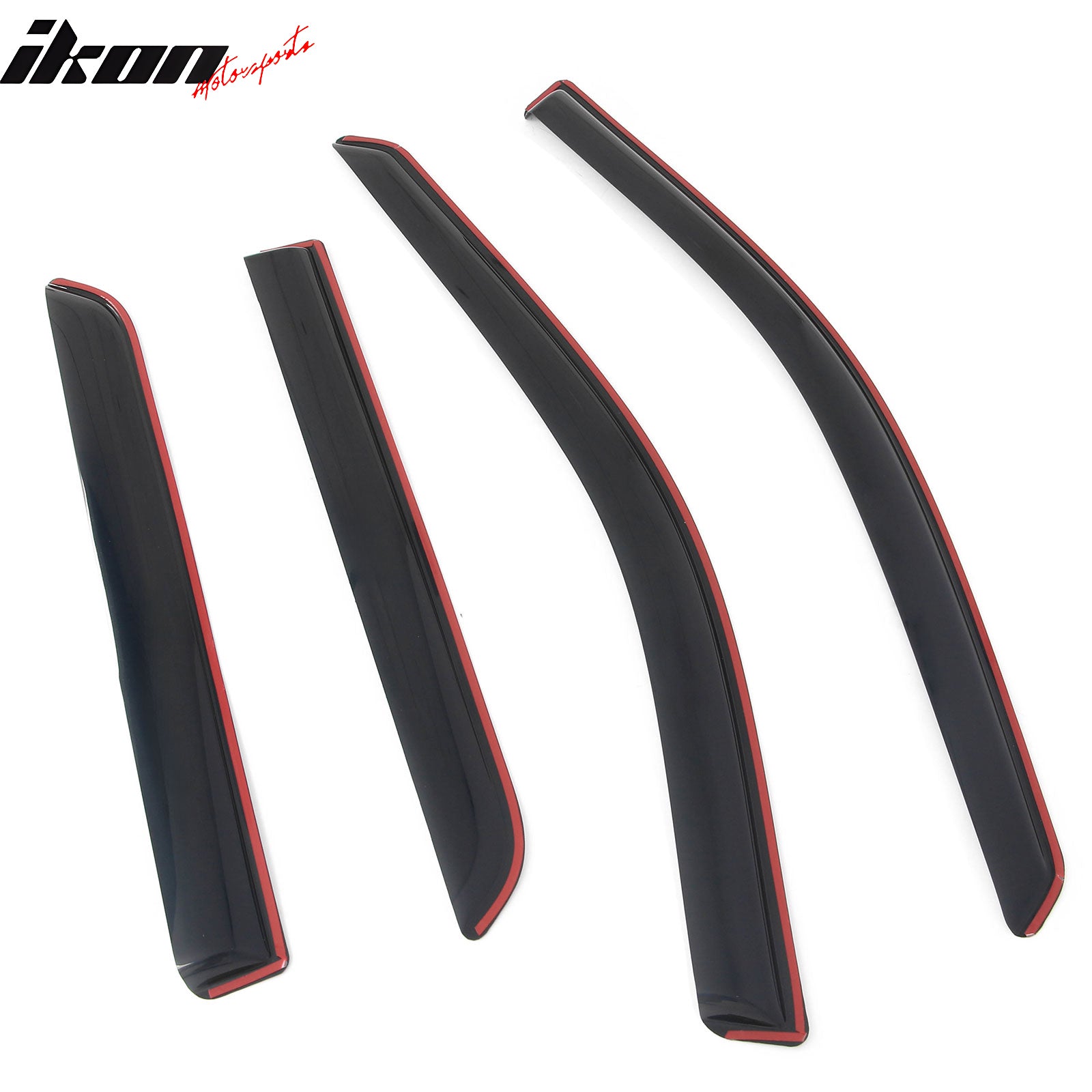 Fits 11-26 Dodge Durango In-Channel Window Visors Vent Rain Guards Deflectors