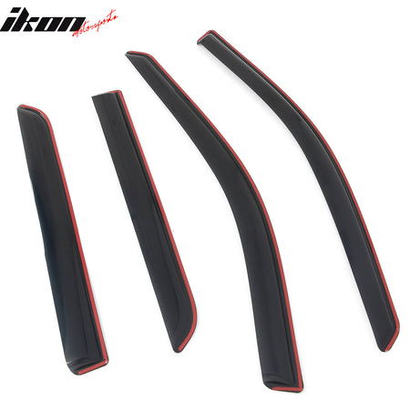 Fits 11-26 Dodge Durango In-Channel Window Visors Vent Rain Guards Deflectors