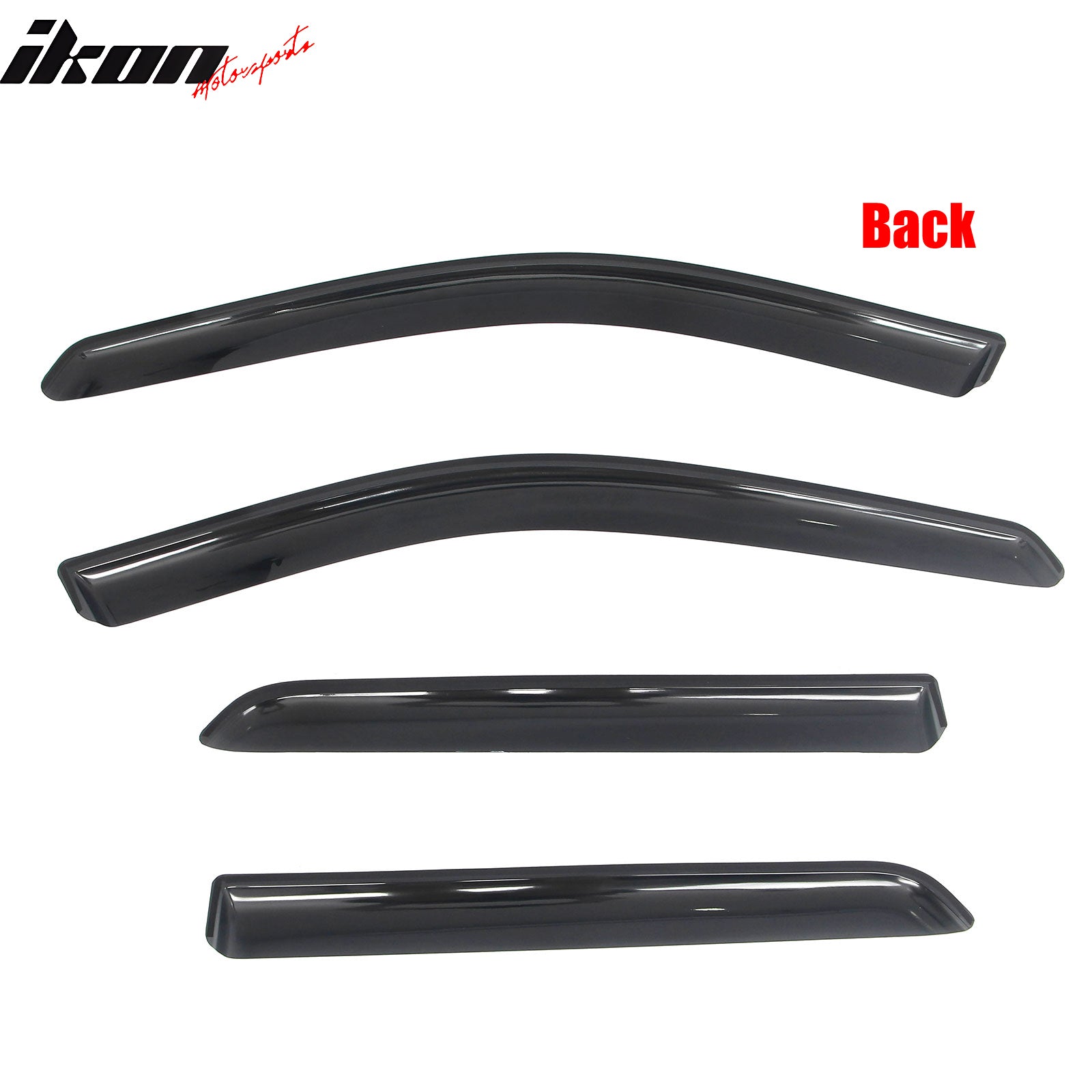 Fits 11-26 Dodge Durango In-Channel Window Visors Vent Rain Guards Deflectors