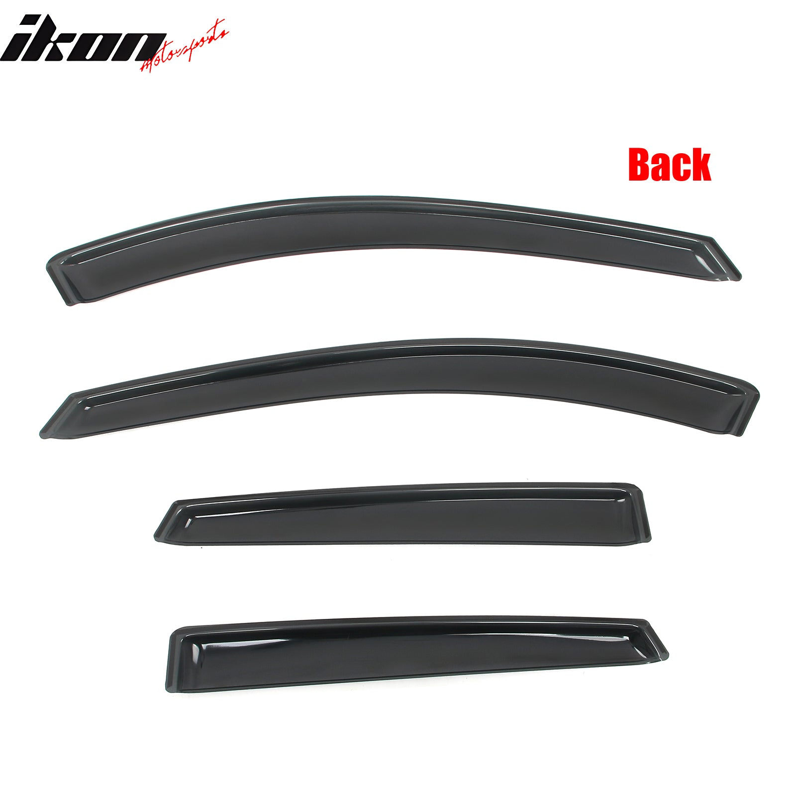 For 20-25 Ford Escape Window Visors Deflectors In Channel Acrylic Rain Sun Guard
