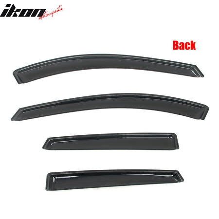 For 20-25 Ford Escape Window Visors Deflectors In Channel Acrylic Rain Sun Guard